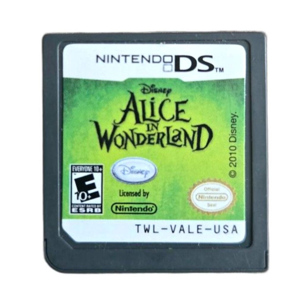 Disney Alice in Wonderland Nintendo DS 3DS (Cartridge Only) Tested